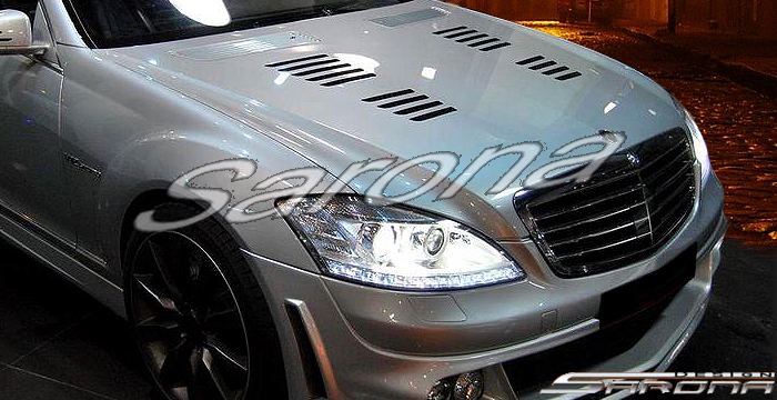Custom Mercedes S Class  Sedan Hood (2007 - 2013) - $1290.00 (Part #MB-009-HD)